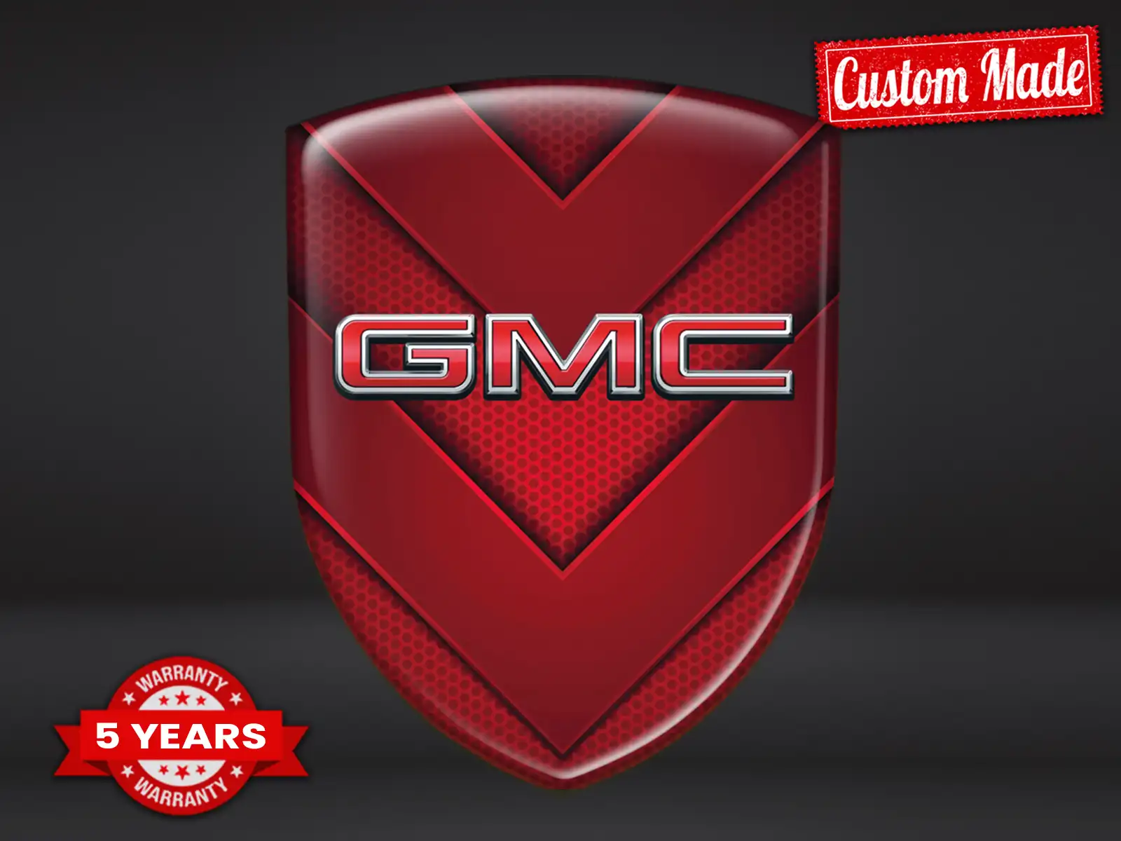 GMC Buchstabenaufkleber Auto Universal Hochwertig Robust